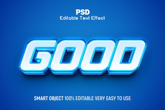 Guter 3D-bearbeitbarer Text-Effekt-Stil
