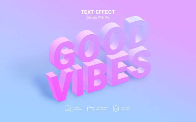 Guter Vibes-Texteffekt