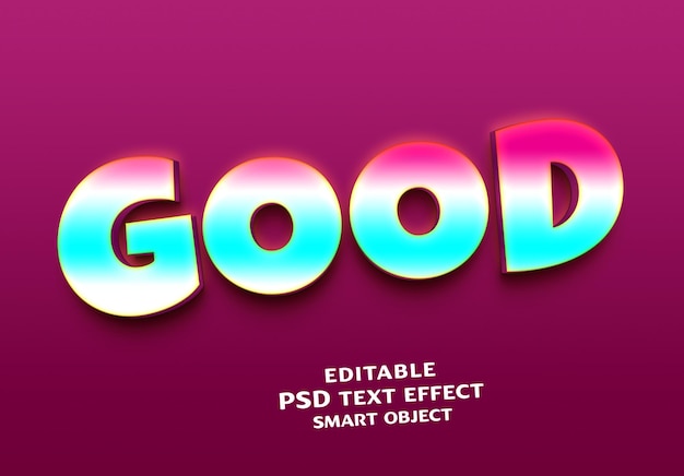 Gutes 3D-Texteffektdesign