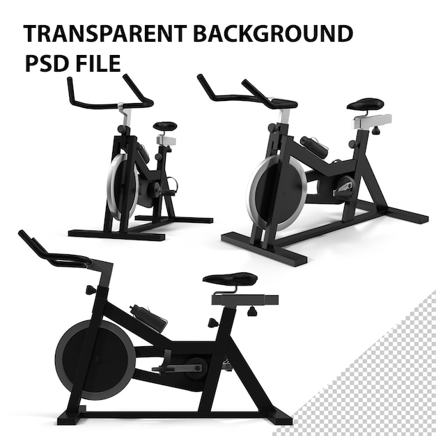 PSD gym fitness bike png (en inglés)