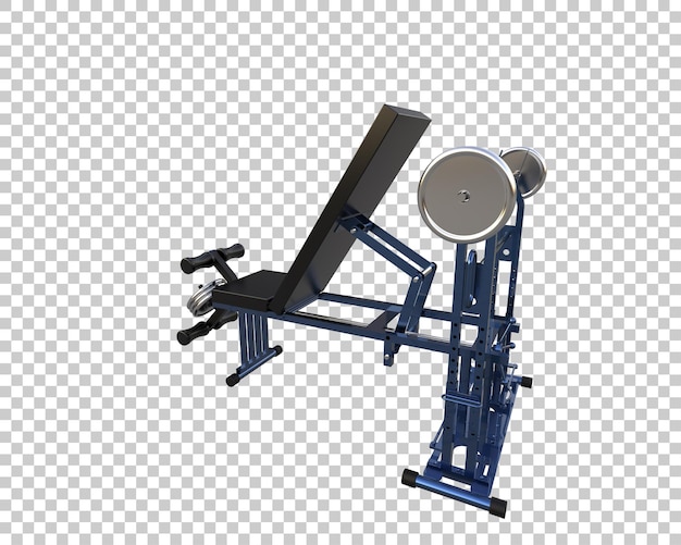 Gymnastikgeräte isoliert auf dem Hintergrund 3D-Rendering-Illustration