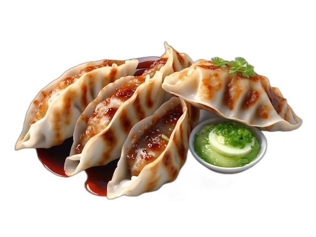 Gyoza PSD em fundo branco