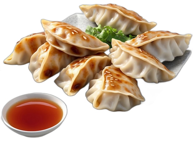 Gyoza Psd Sur Un Fond Blanc