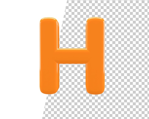 H buchstabe logo 3d gold