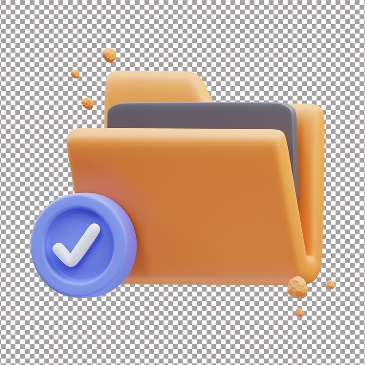 PSD se ha aprobado la representación en 3d de la carpeta de ilustraciones de iconos lindos