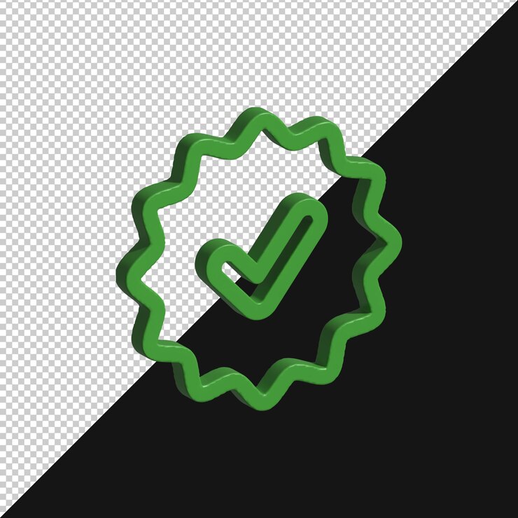 PSD se ha verificado el icono de marca de comprobación