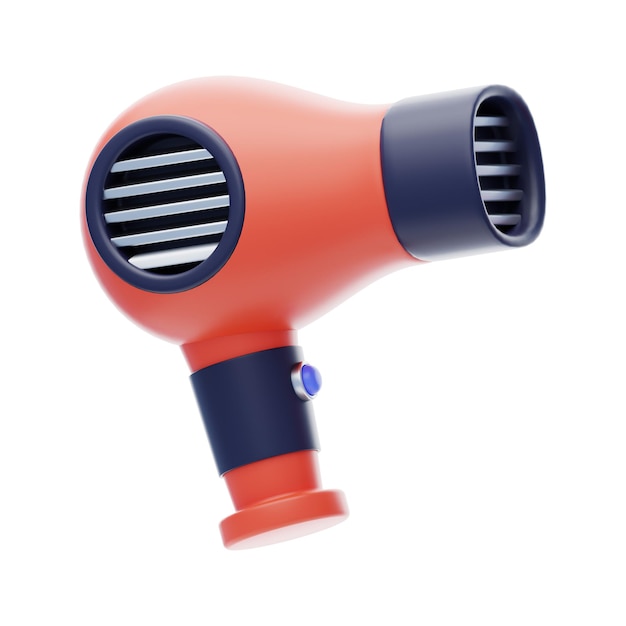 Haartrockner 3D-Symbol