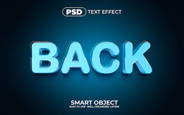 hace estilo de efecto de texto editable en 3d con fondo premium