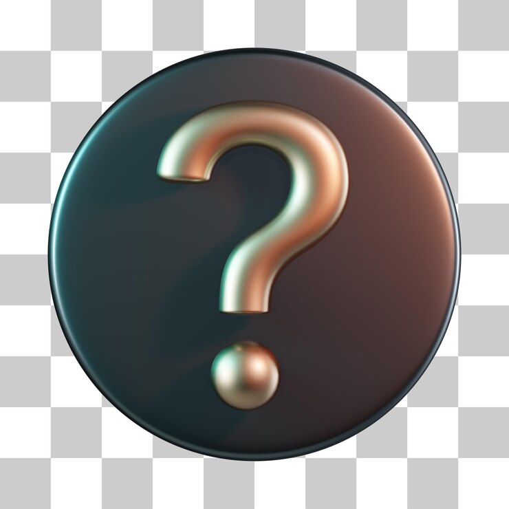 PSD hacer pregunta ayuda icono 3d