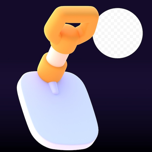 Hacke 3D gerendertes Bild