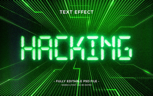 Hacker text effect