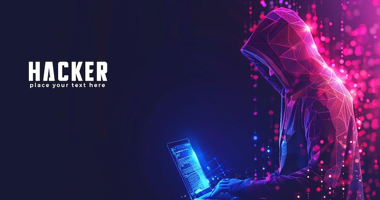 PSD hacker web banner modelo de design para a tecnologia