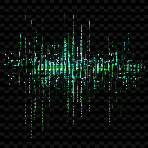 PSD hacking diseño límite estilo de líneas de neón diseño de código binario png formas y2k artes ligeras transparentes