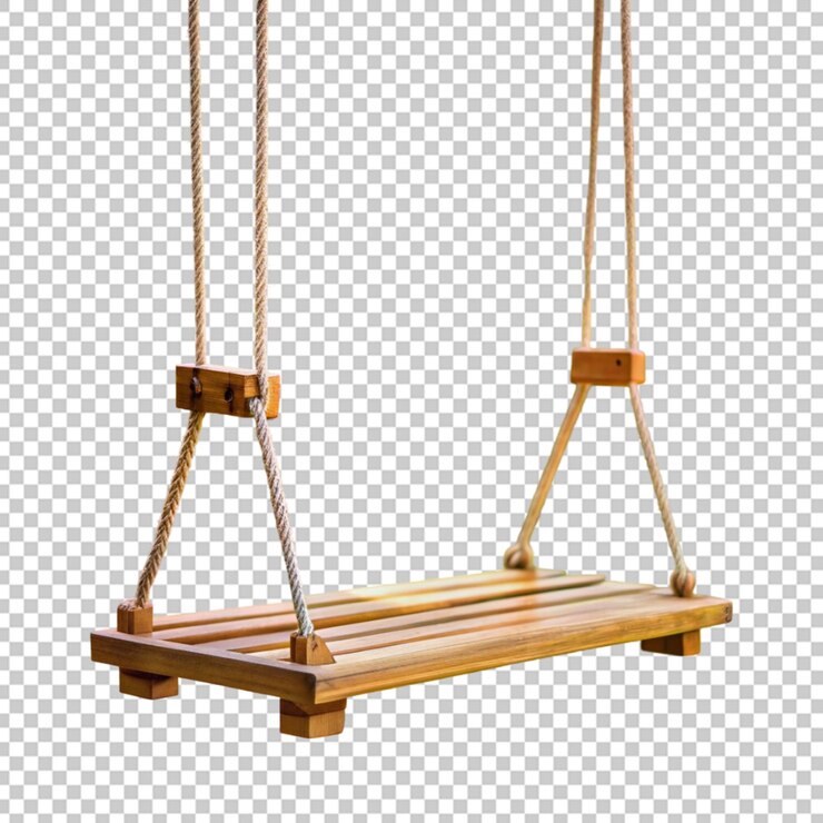 PSD hängende schaukel aus holz