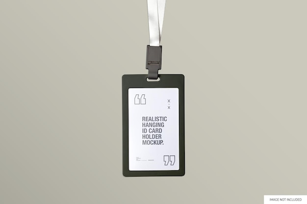 Hängender ID-Kartenhalter Mockup