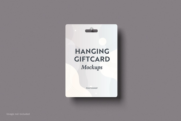 hängendes geschenkkartenmodell