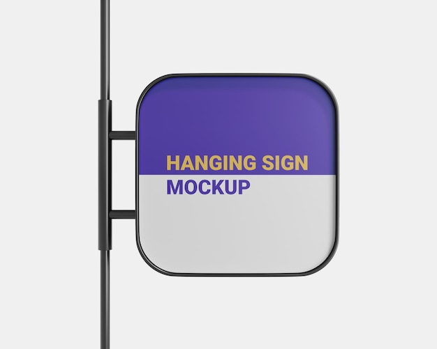 Hängendes Schild Mockup