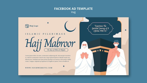 Hajj-Saison Facebook-Vorlage