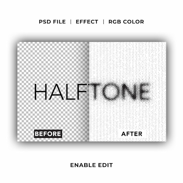 Halbton-Text-Effekt