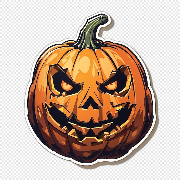 PSD halloween-aufkleberillustration