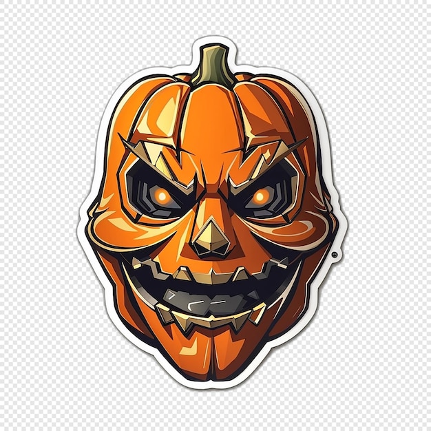 PSD halloween-aufkleberillustration