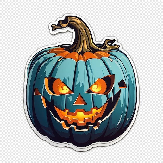 PSD halloween-aufkleberillustration