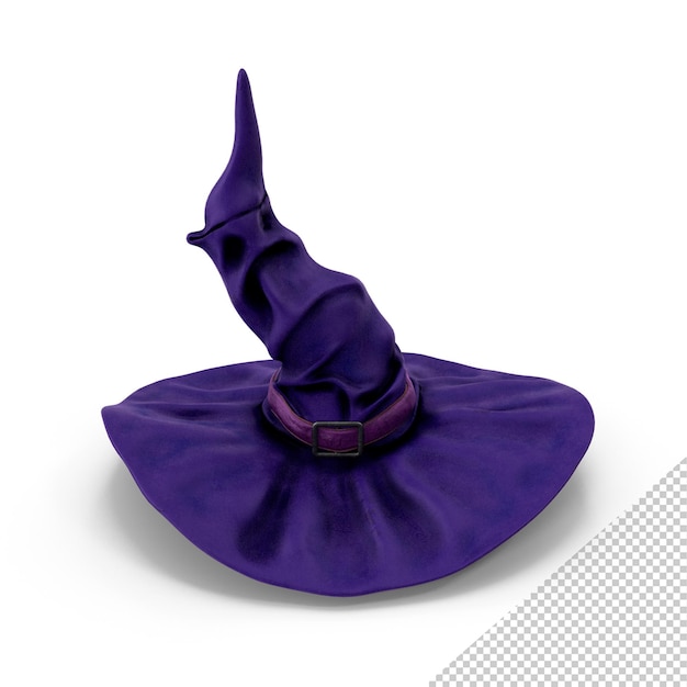 PSD halloween chapeau de sorcière violet png