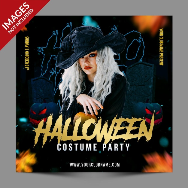 PSD halloween-event-promotion-flyer premium-psd-vorlage