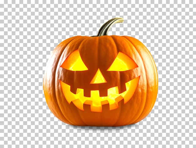 Halloween-Kürbis isoliert auf transparentem Hintergrund png psd