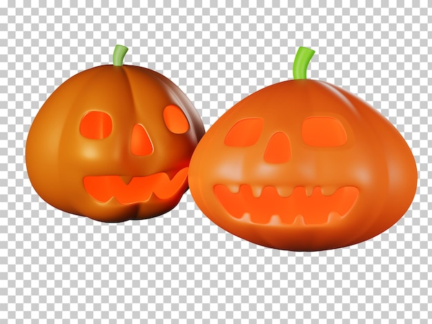 Halloween-kürbislaterne 3d-rendering