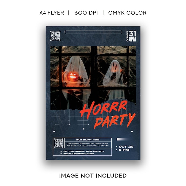 PSD halloween-party-flyer