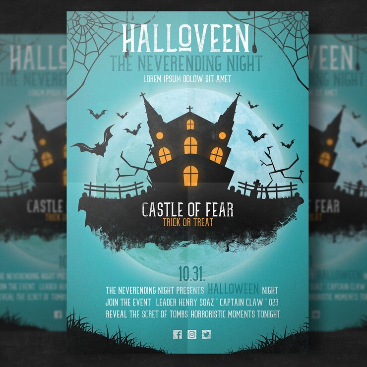 PSD halloween-party-vorlage