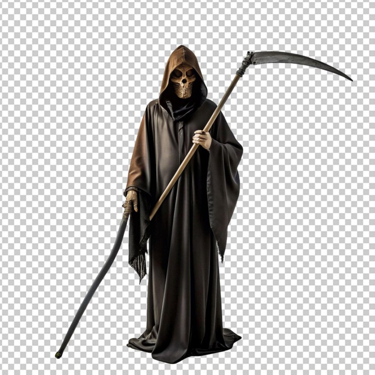PSD halloween personagem grim reaper ilustração