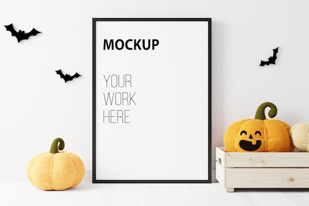 Halloween Photoframe MockupFrame Mockup3d Illustration