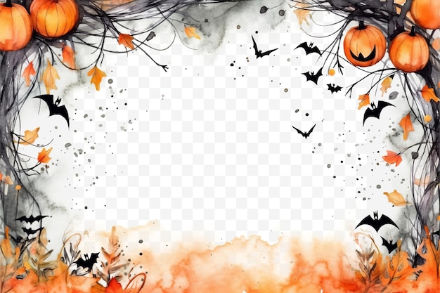 PSD halloween-rahmen transparenter hintergrund