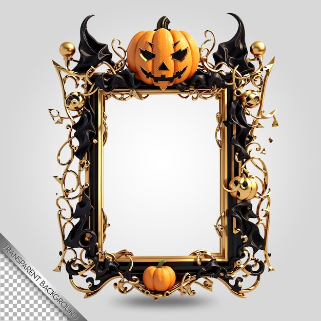 PSD halloween-rahmen transparenter hintergrund