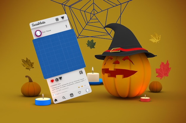 Halloween-Social-Media-Modell