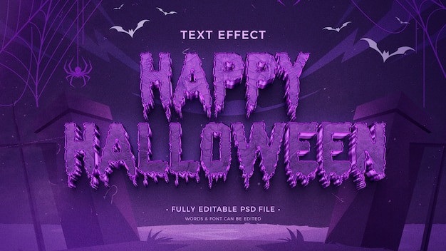 PSD halloween-texteffekt