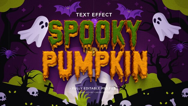 Halloween-texteffekt