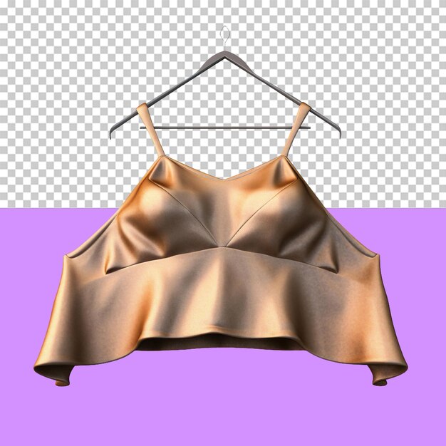 Halter top objeto aislado fondo transparente