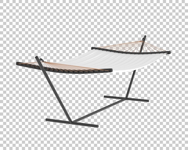 Hamaca en la ilustración de renderizado 3d de fondo transparente