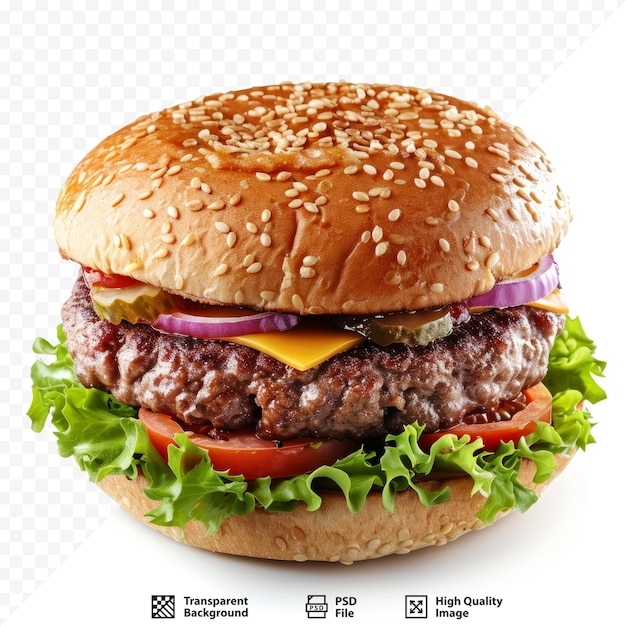 PSD hamburger charnu dans un restaurant