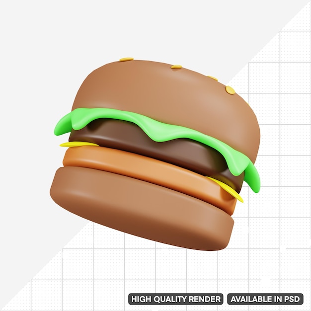 Hamburguesa 3d