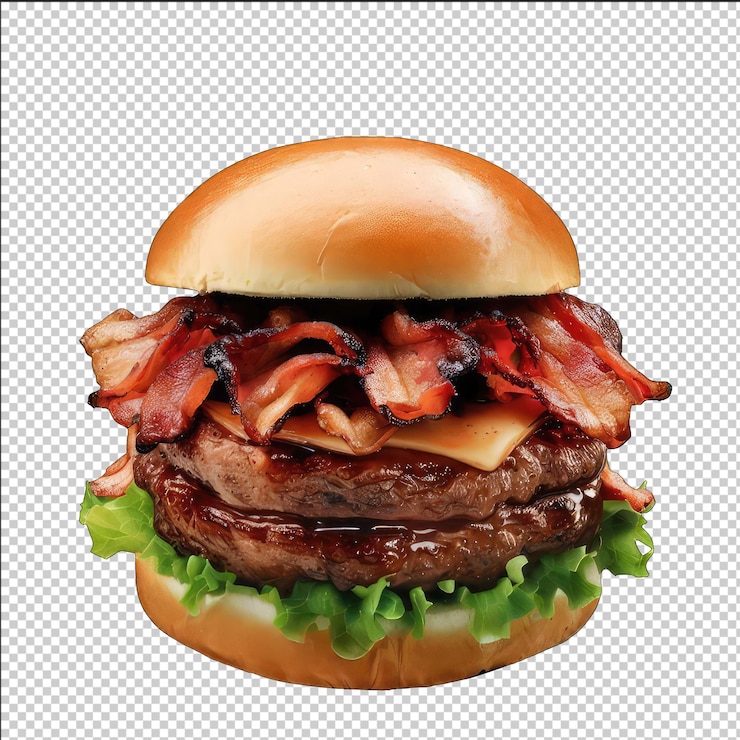PSD hamburguesa con pepinillos y cebollas