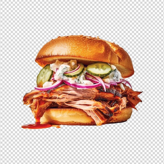 PSD hamburguesa de pollo en png