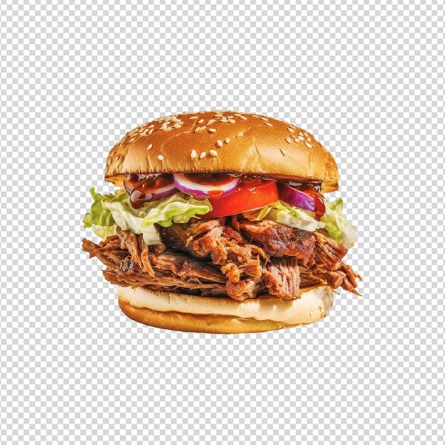 PSD hamburguesa de pollo en png