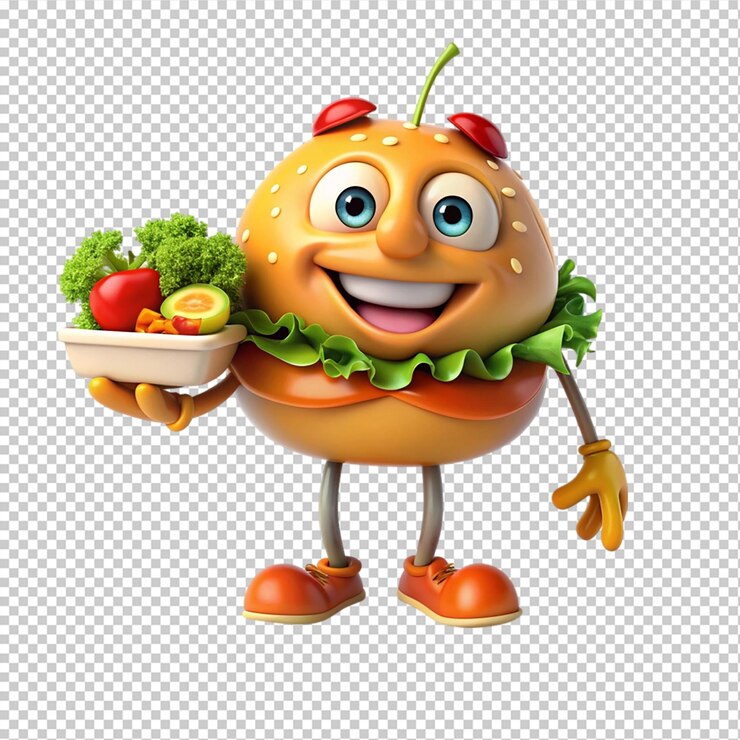 PSD hamburguesa de queso clásica con carne de res, verduras y cebollas aisladas sobre un fondo transparente