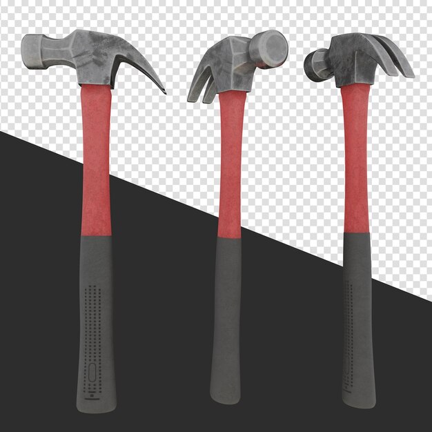 PSD hammer 3d-rendering