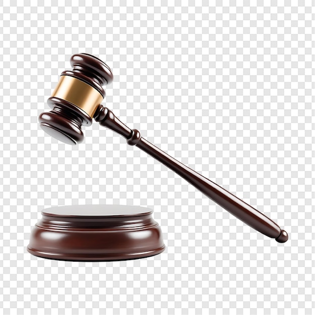 Hammer und Schallblock Symbol der Gerechtigkeit