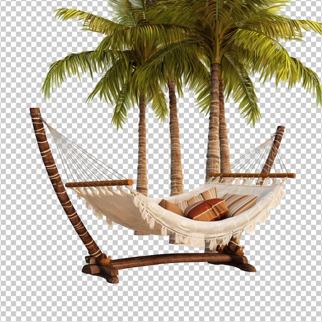 PSD hammock em beach swing png